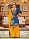 Sree Leela By Mukesh Gadhawal Silk Embroidery Work Kurti With Sharara  And Dupatta Wholesale Suppliers In Mumbai